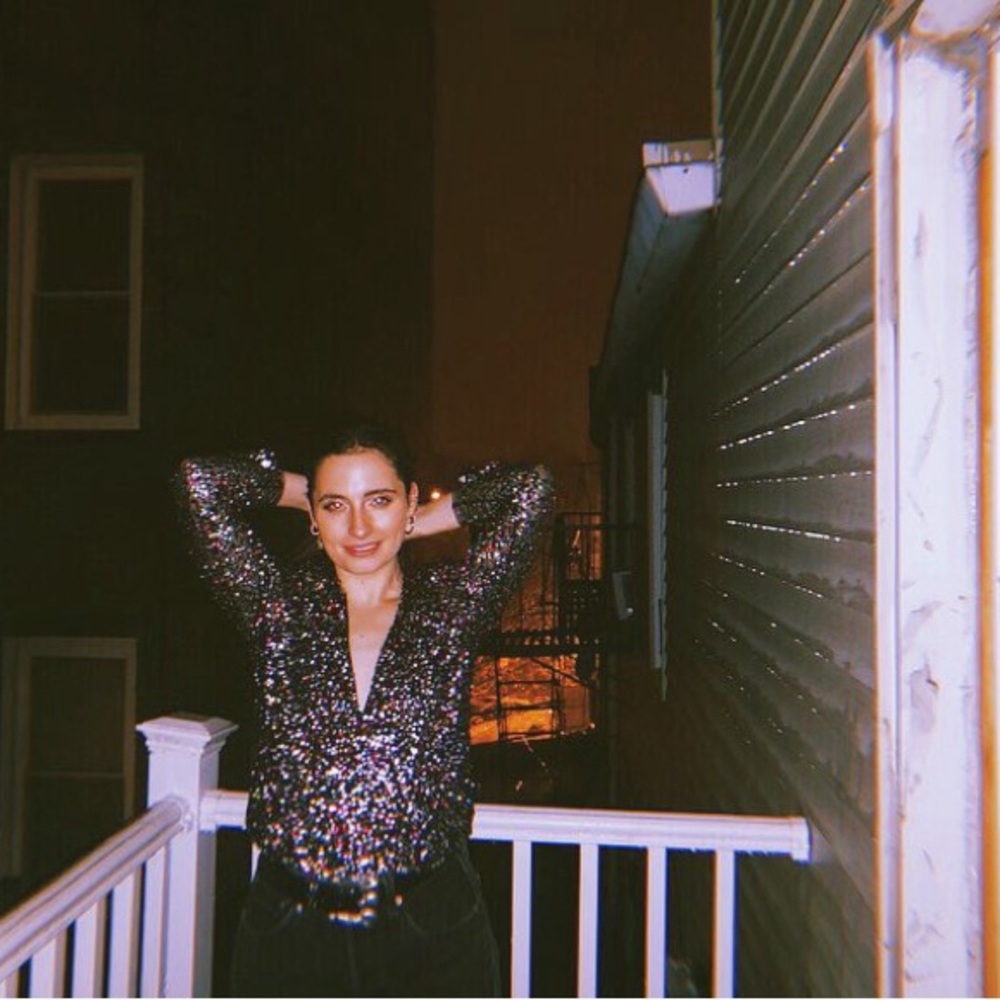 Multi color sequined blouse